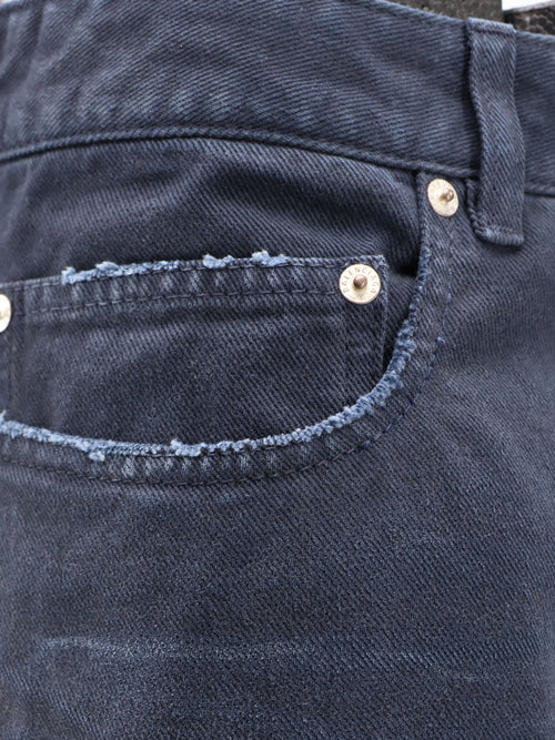 Balenciaga Cotton jeans - Navy/Dirty Dark Blue