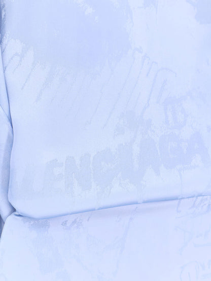 Balenciaga Wrap silk mini dress - Baby Blue