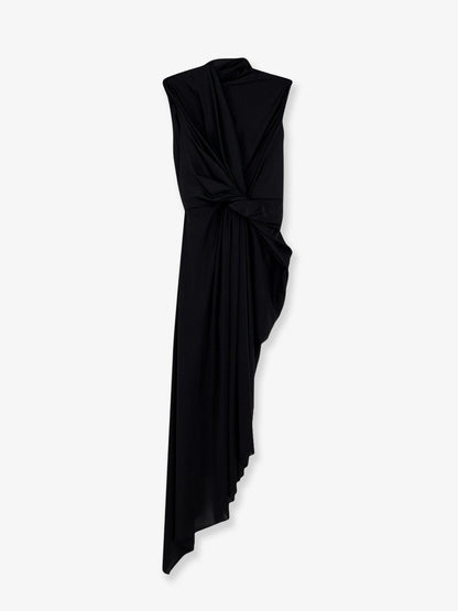 Balenciaga Stretch Fabric Long Asymmetrical Dress