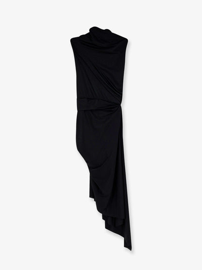 Balenciaga Stretch Fabric Long Asymmetrical Dress
