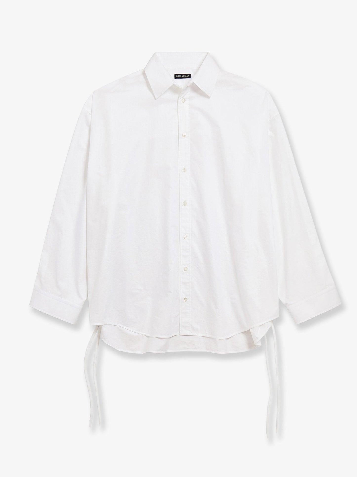 Balenciaga Lace Up Cotton Shirt