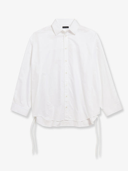 Balenciaga Lace Up Cotton Shirt