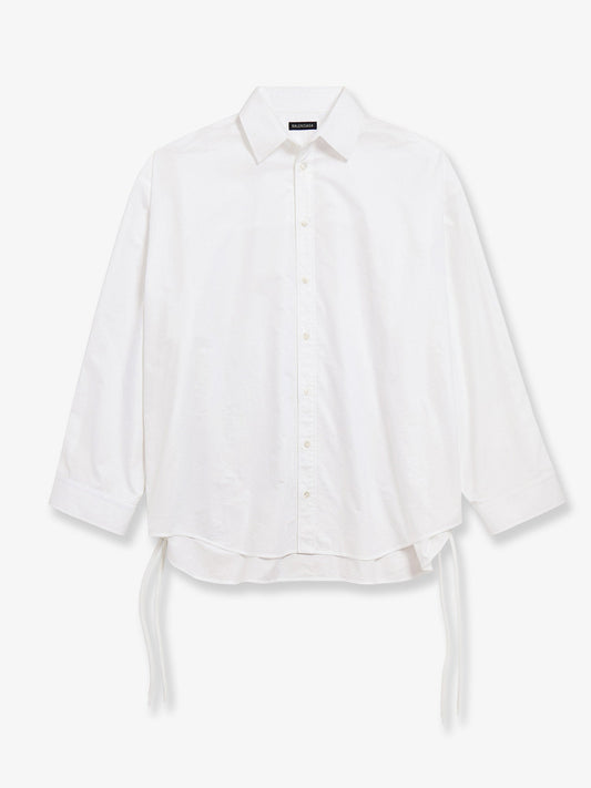 Balenciaga Lace Up Cotton Shirt