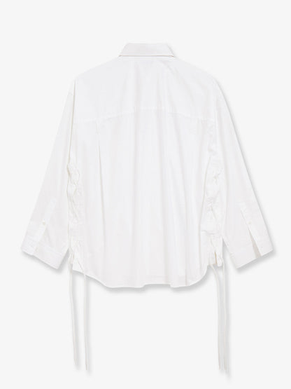 Balenciaga Lace Up Cotton Shirt