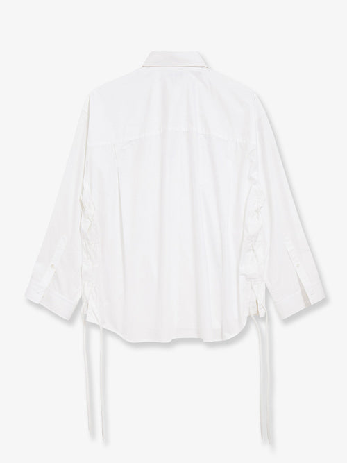 Balenciaga Lace-Up cotton shirt - White