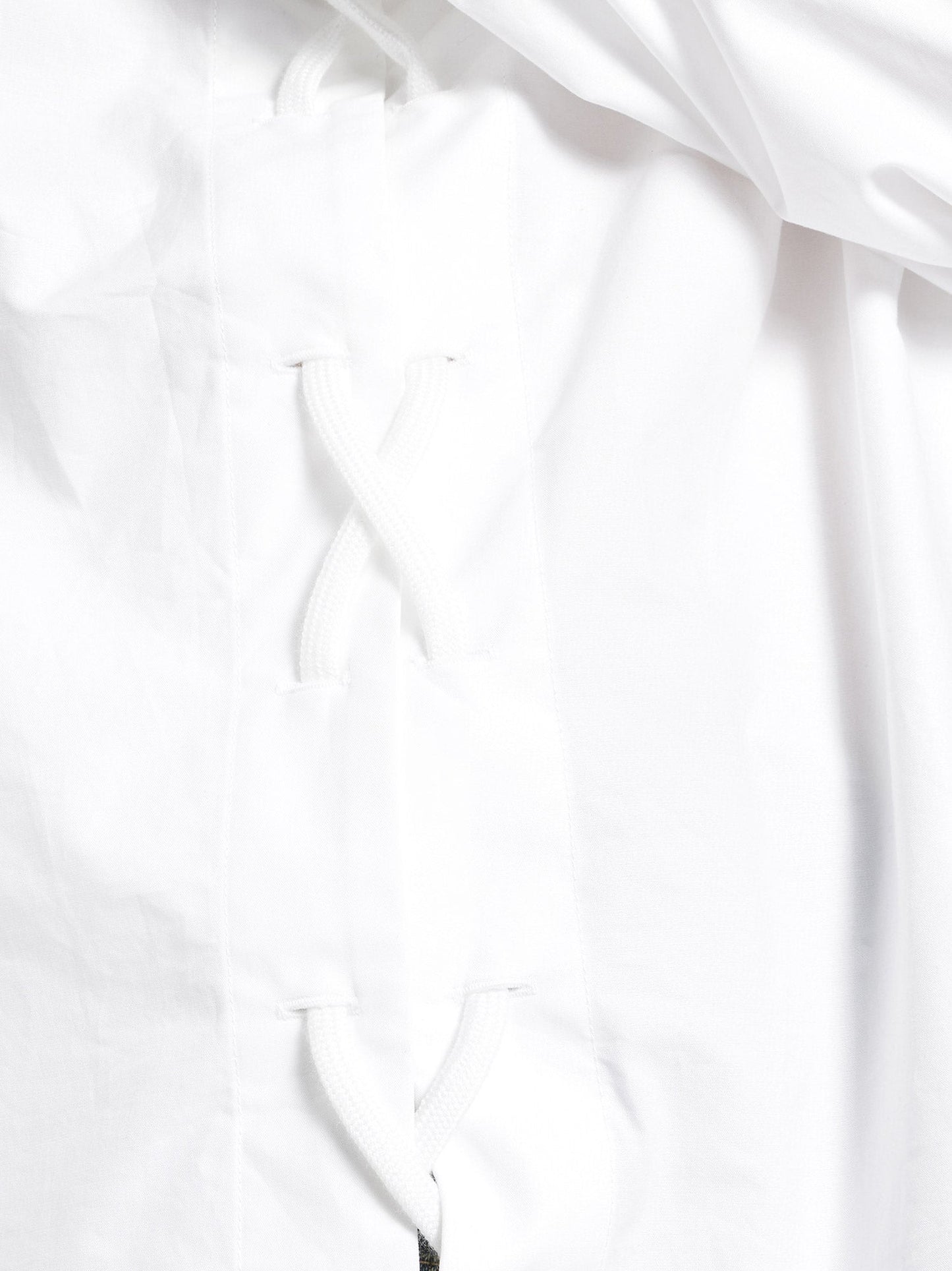 Balenciaga Lace Up Cotton Shirt
