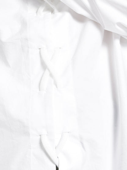 Balenciaga Lace Up Cotton Shirt