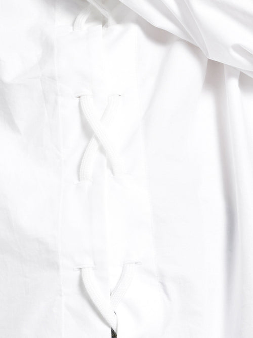Balenciaga Lace-Up cotton shirt - White