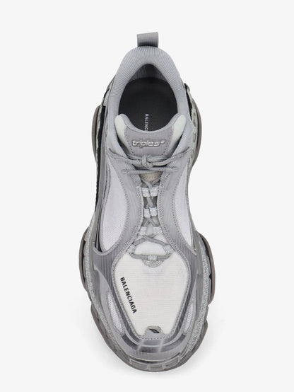 Balenciaga Triple S.2 Gradient Mesh And Nylon Insert Sneakers With Used Effect