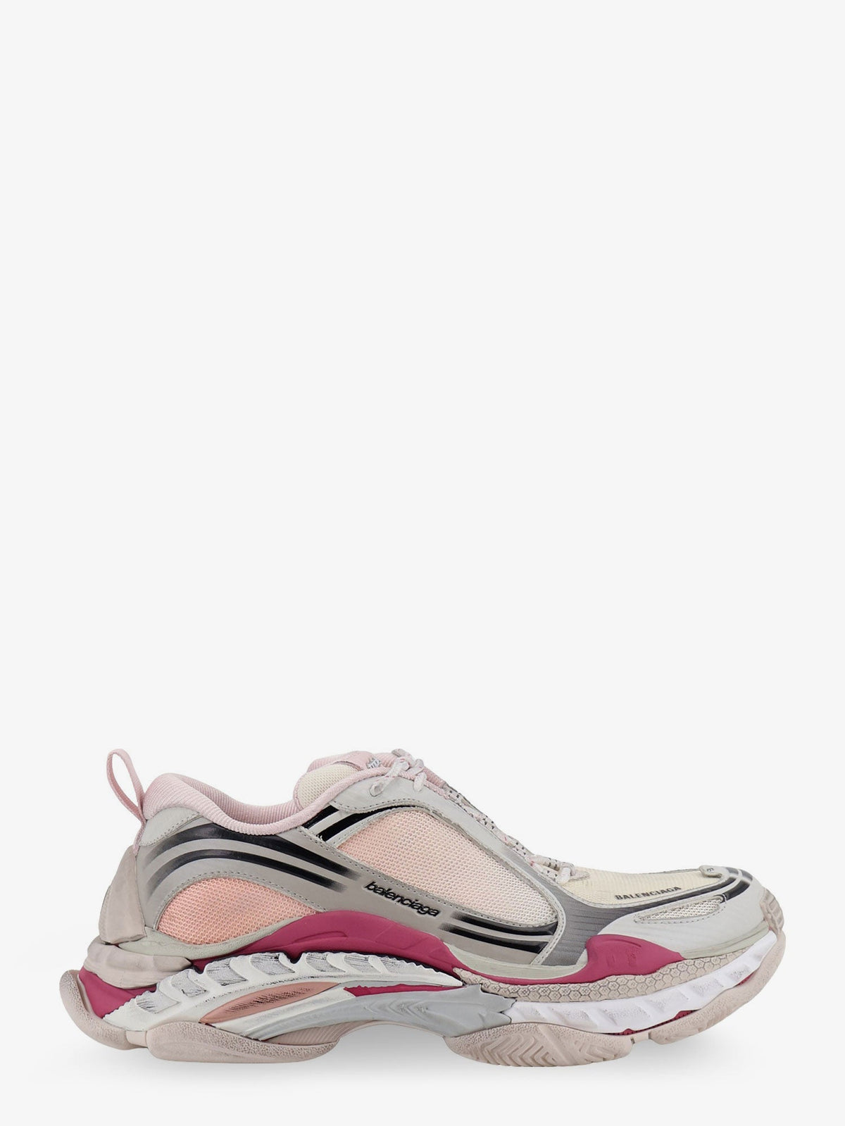 Balenciaga Triple S.2 Gandient sneakers in mesh and nylon with used effect - Gradientpurple