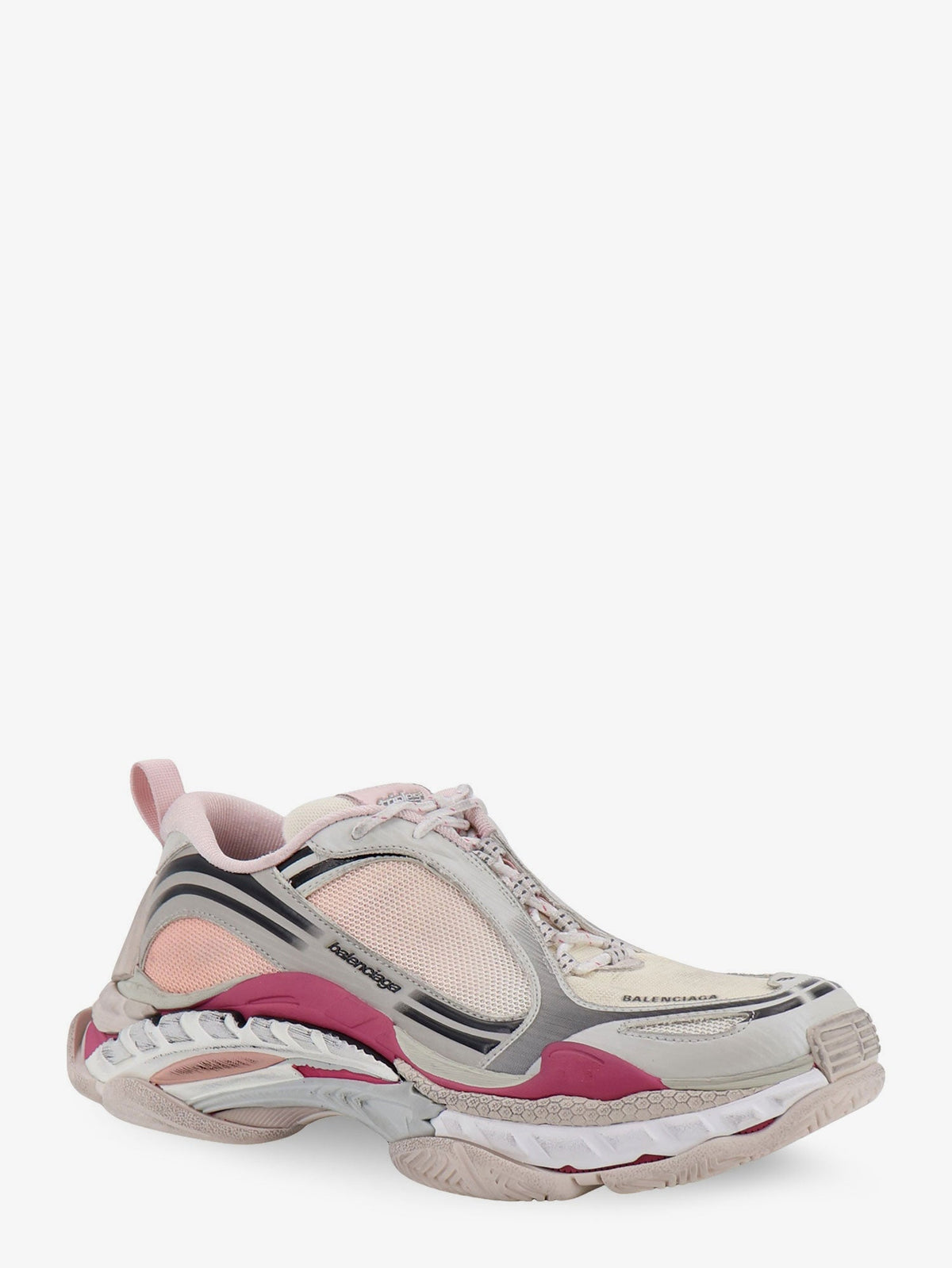 Balenciaga Triple S.2 Gandient sneakers in mesh and nylon with used effect - Gradientpurple
