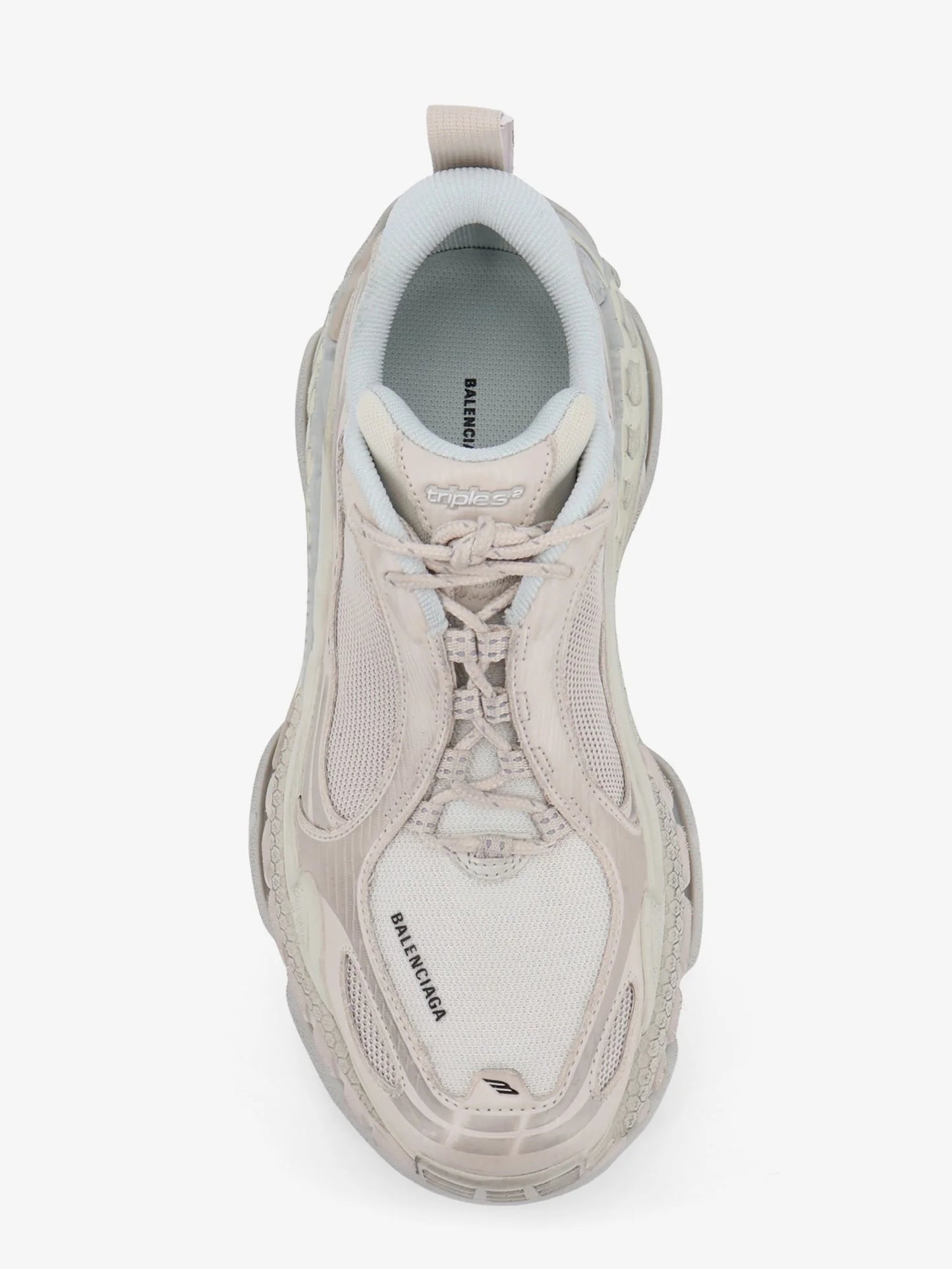 Balenciaga Triple S.2 Gandient Sneakers In Mesh And Nylon With Used Effect