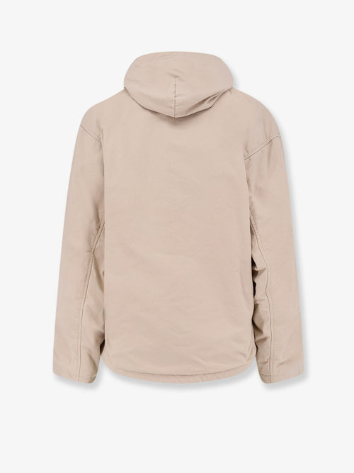 Balenciaga Cotton blend jacket with embroidered logo on the front - Light Beige