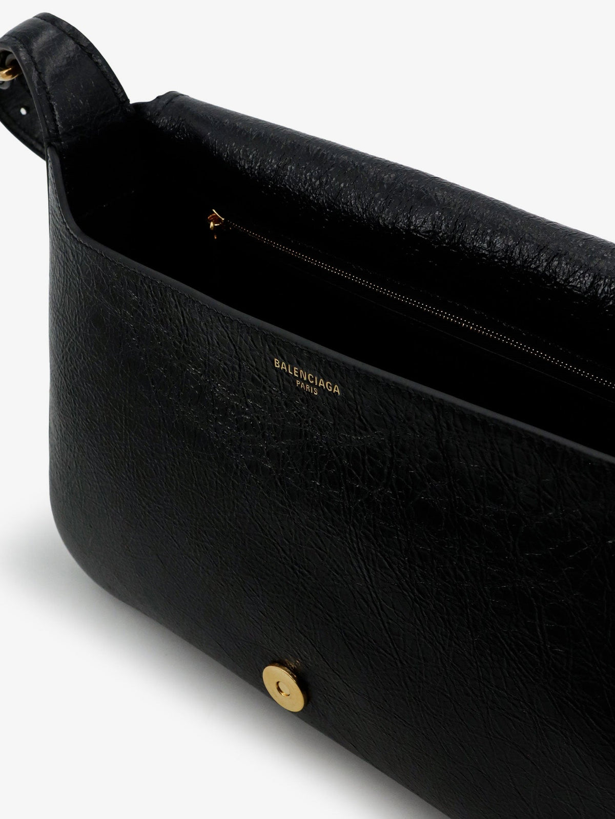 Balenciaga Clicca Arena leather medium shoulder bag - Black