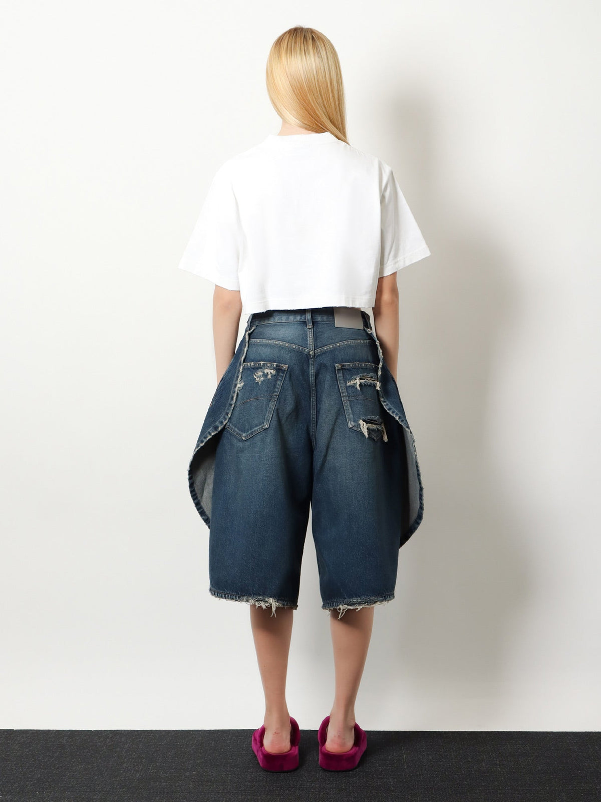 Balenciaga Cotton Bermuda shorts - Dark Ocean