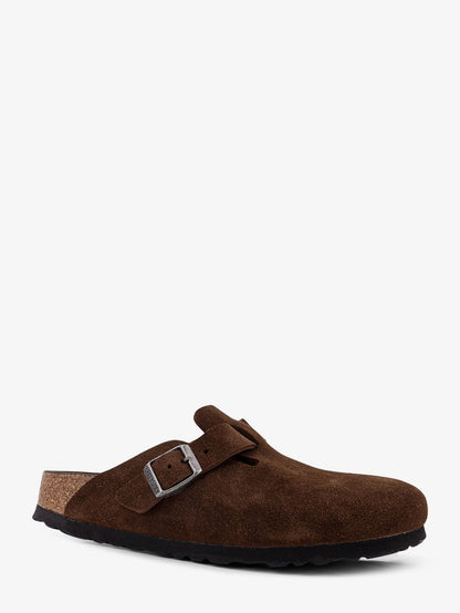 Birkenstock Suede Boston sandals - Marrone