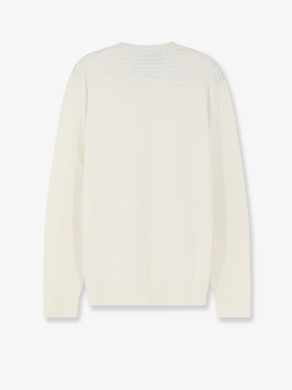 Boss Silk and cotton blend sweater - Openwhite