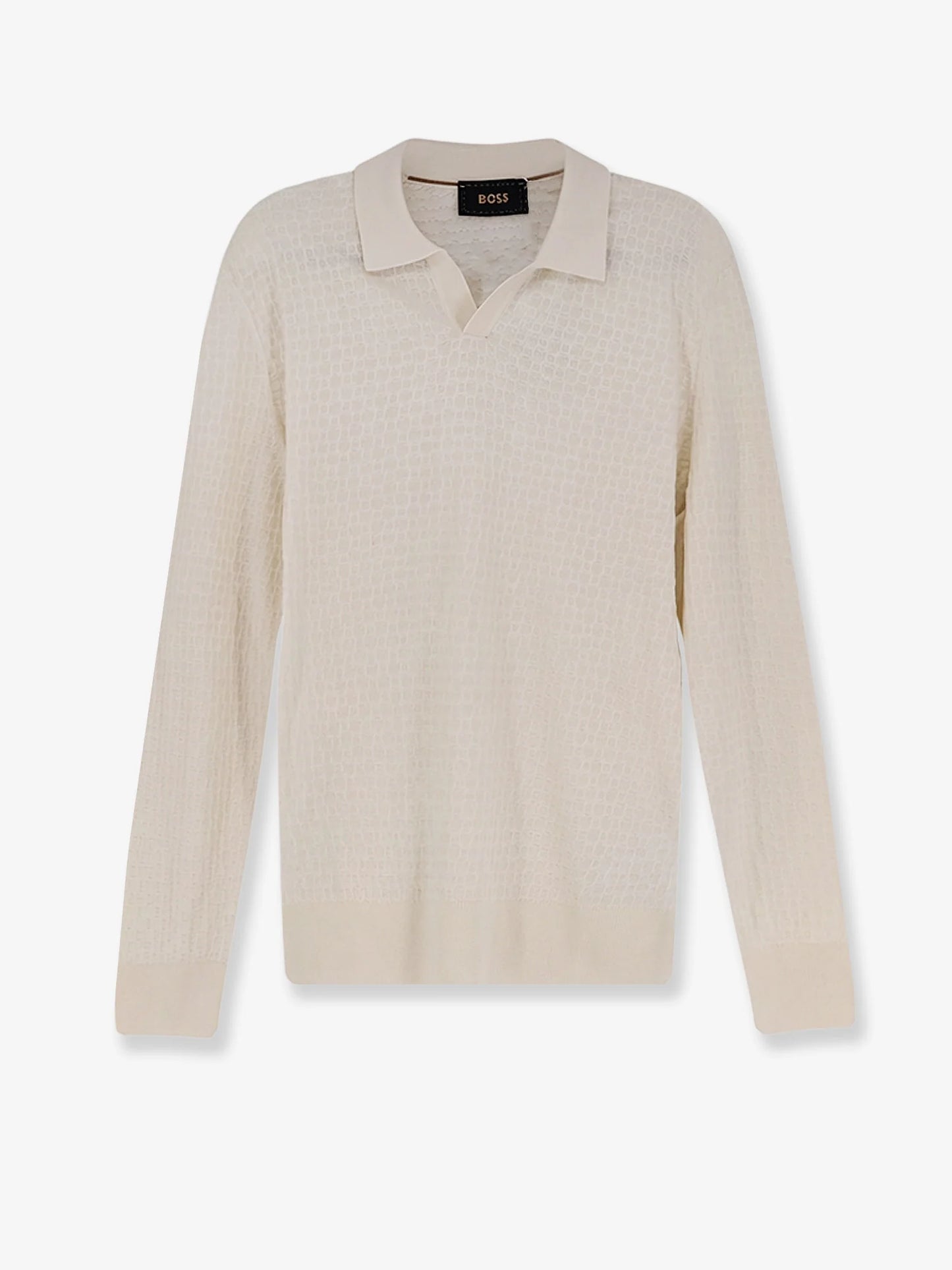 Boss Silk Sweater With All Over Processing