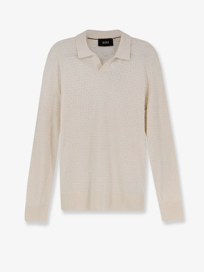 Boss Silk Sweater With All Over Processing