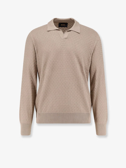 Boss Silk Sweater With All Over Processing