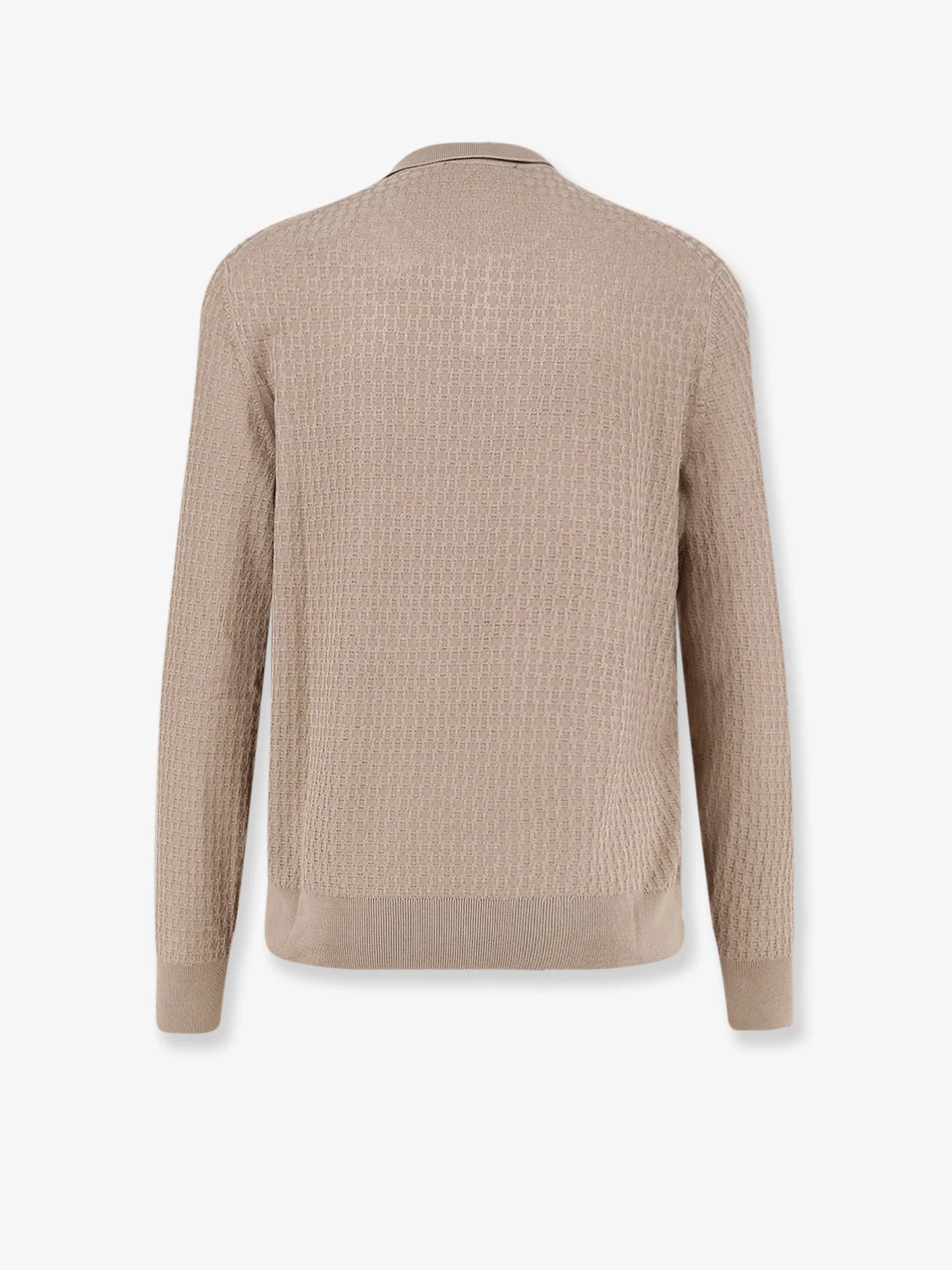 Boss Silk Sweater With All Over Processing