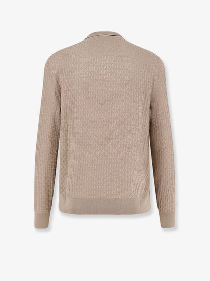 Boss Silk Sweater With All Over Processing
