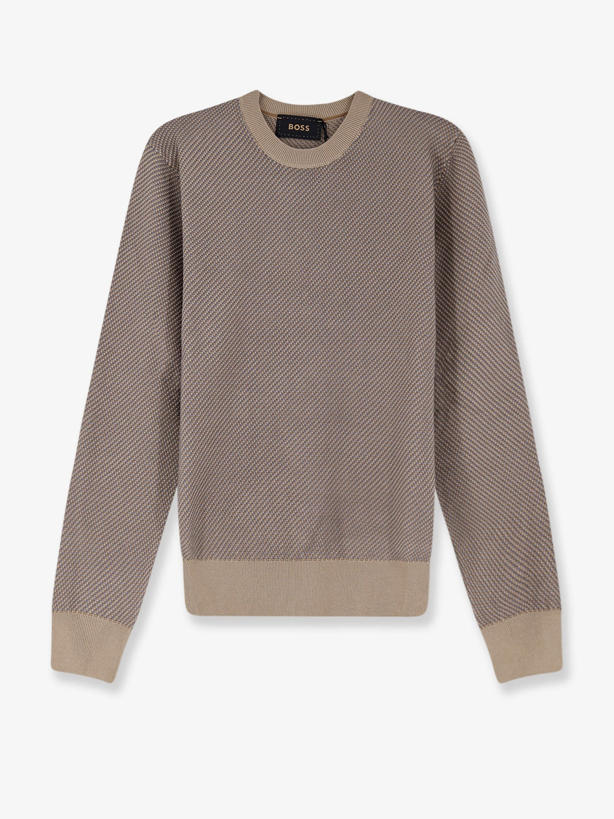 Boss Silk and cotton blend sweater - Open White