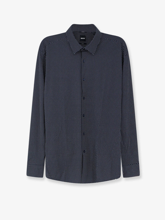 Boss Hank jersey shirt - Blu Scuro