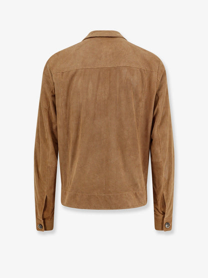 Boss Merfo Perforated Suede Jacket