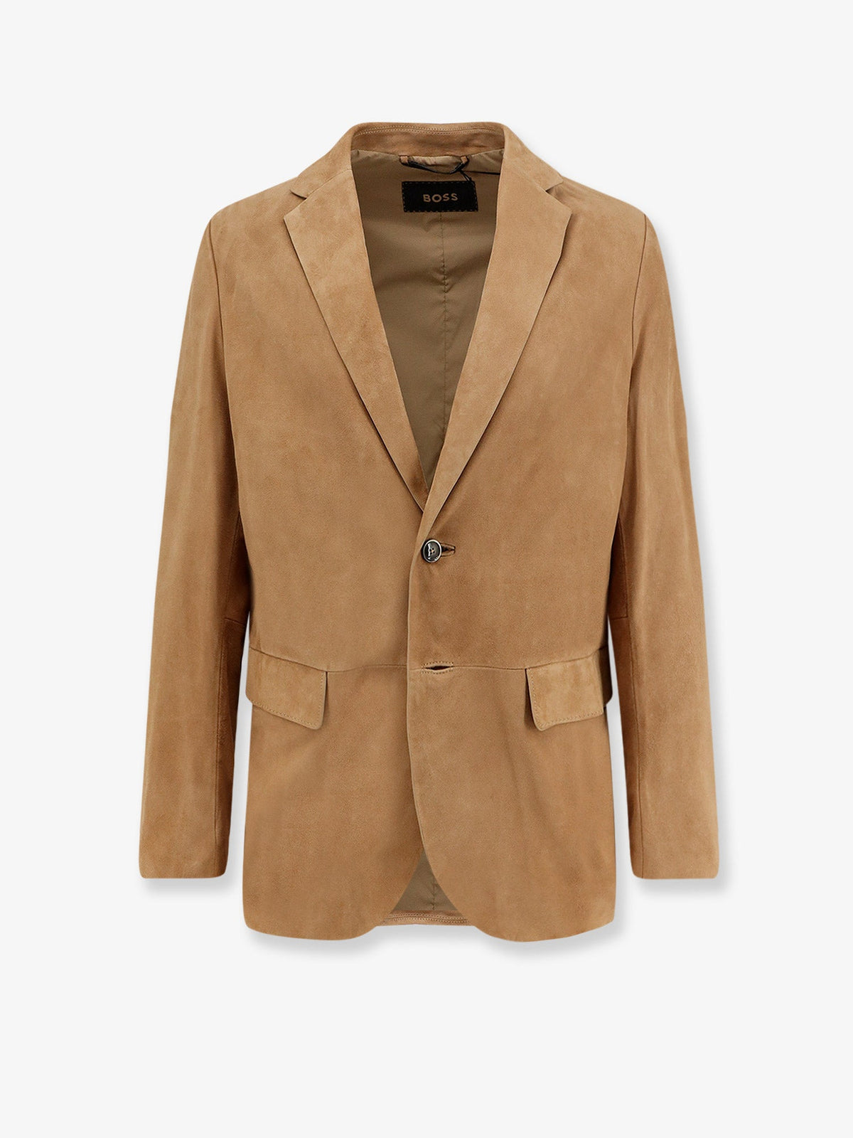 Boss Mazer suede blazer - Mediumbeige