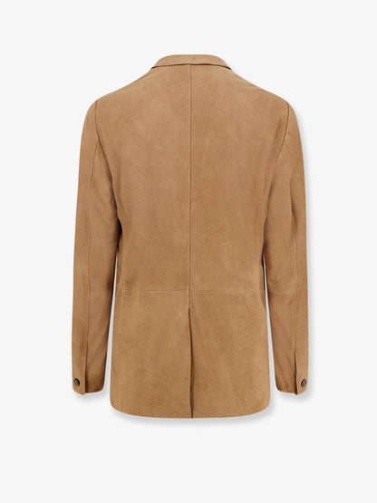 Boss Mazer suede blazer - Mediumbeige