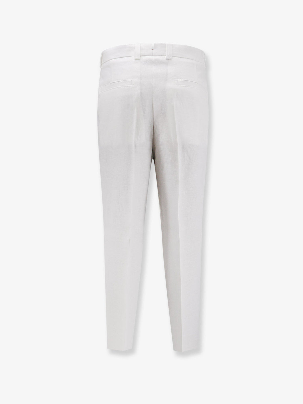 Boss Port linen trousers - White