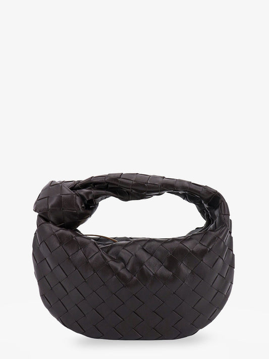 Bottega Veneta Mini Jodie Leather Handbag With Intrecciato Pattern
