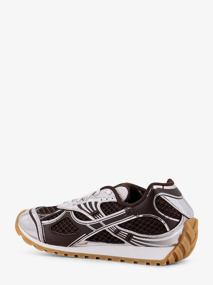 Bottega Veneta Orbit Mesh And Leather Sneakers
