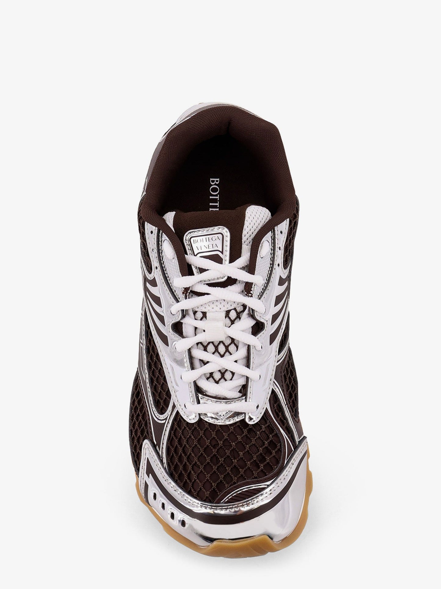 Bottega Veneta Orbit Mesh And Leather Sneakers