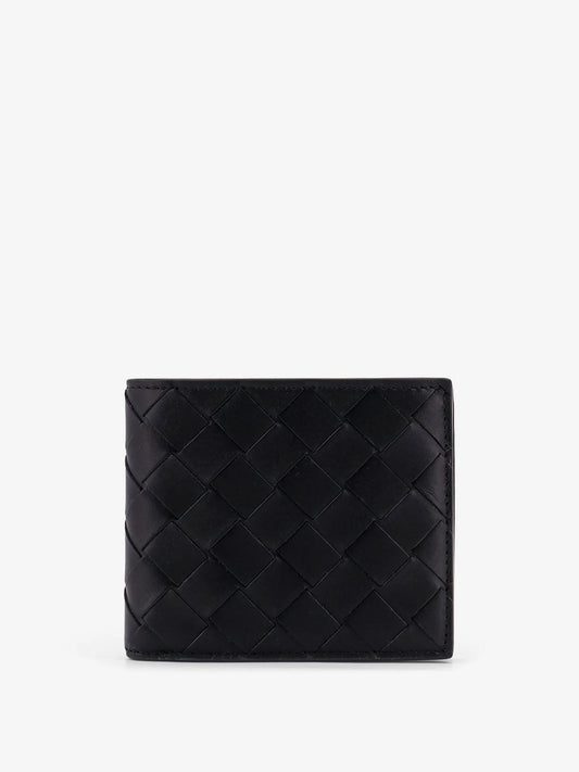 Bottega Veneta Leather Walllet With Intrecciato Motif