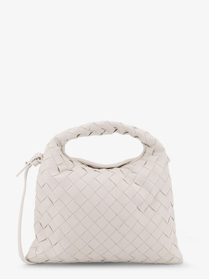 Bottega Veneta Mini Hop Leather Crossbody Bag With Intrecciato Pattern