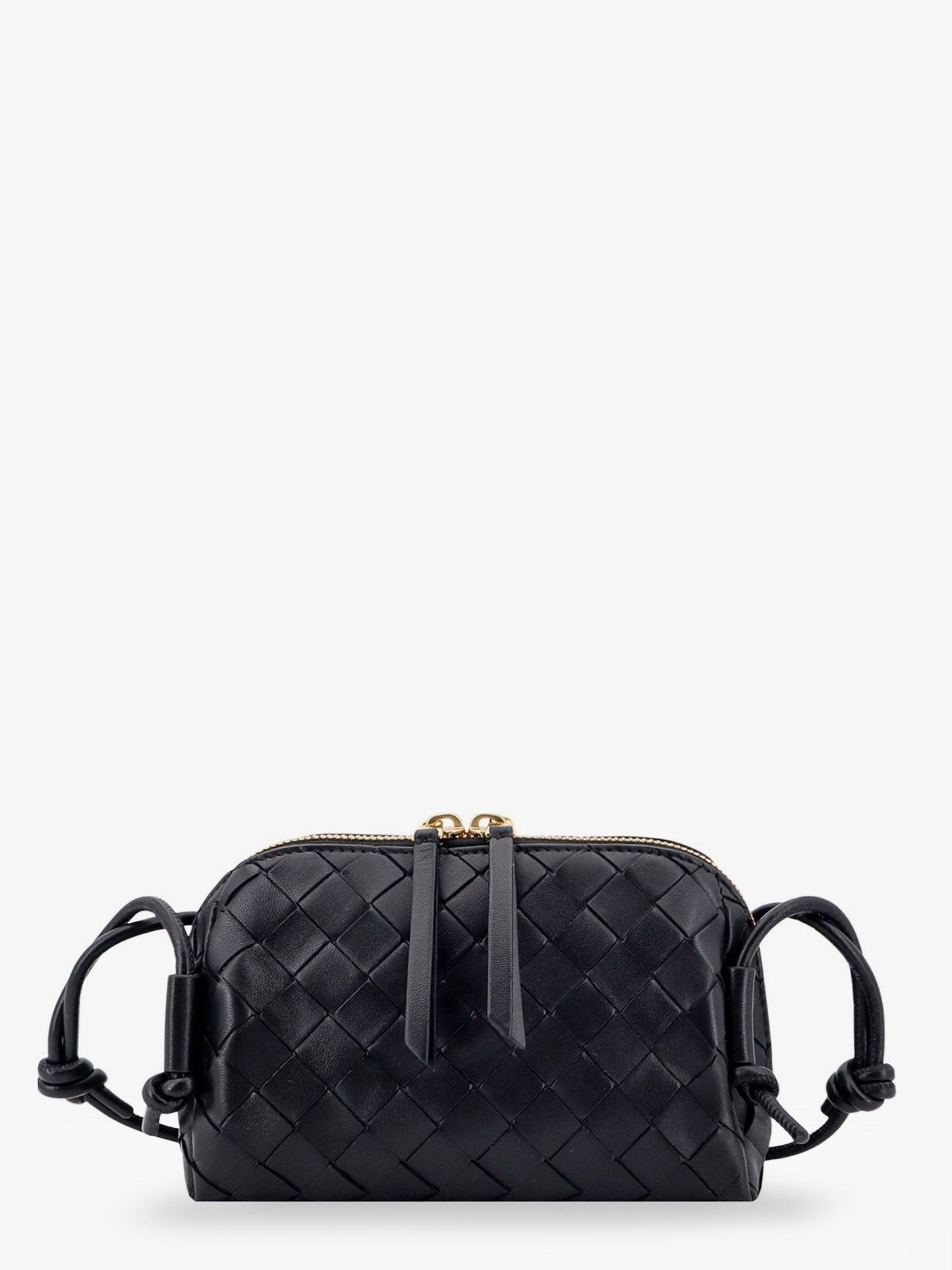 Bottega Veneta Concert Pouch Leather Shoulder Bag With Intrecciato Pattern