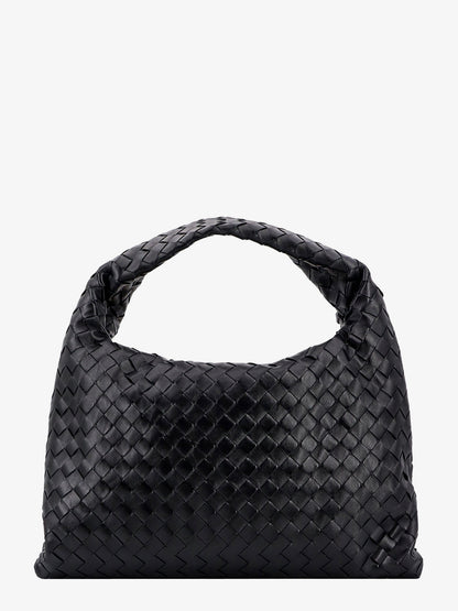 Bottega Veneta Hop Leather Shoulder Bag With Intrecciato Effect