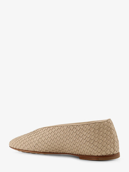 Bottega Veneta Rosa Flat leather ballerinas with Intrecciato motif - Tufo