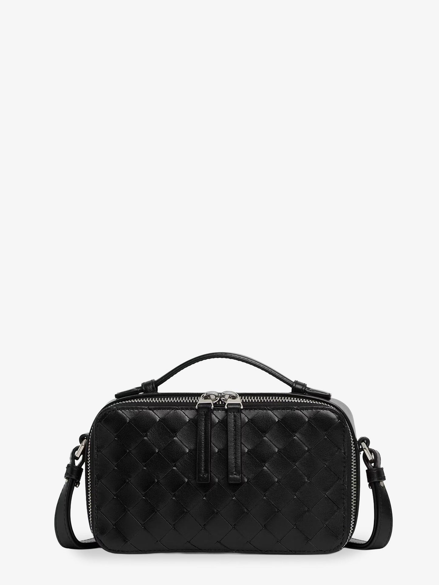 Bottega Veneta Leather Clutch Bag With Intrecciato Motif