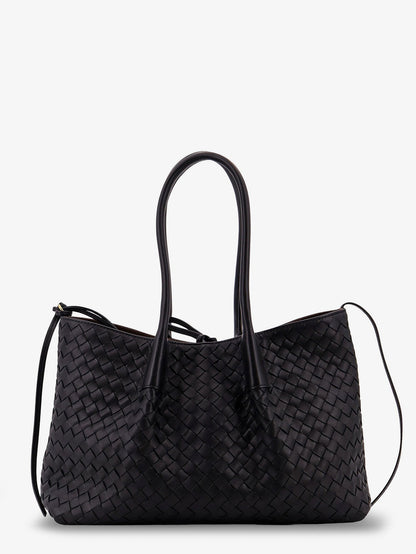 Bottega Veneta Pinacoteca Leather Handbag With Intrecciato Motif