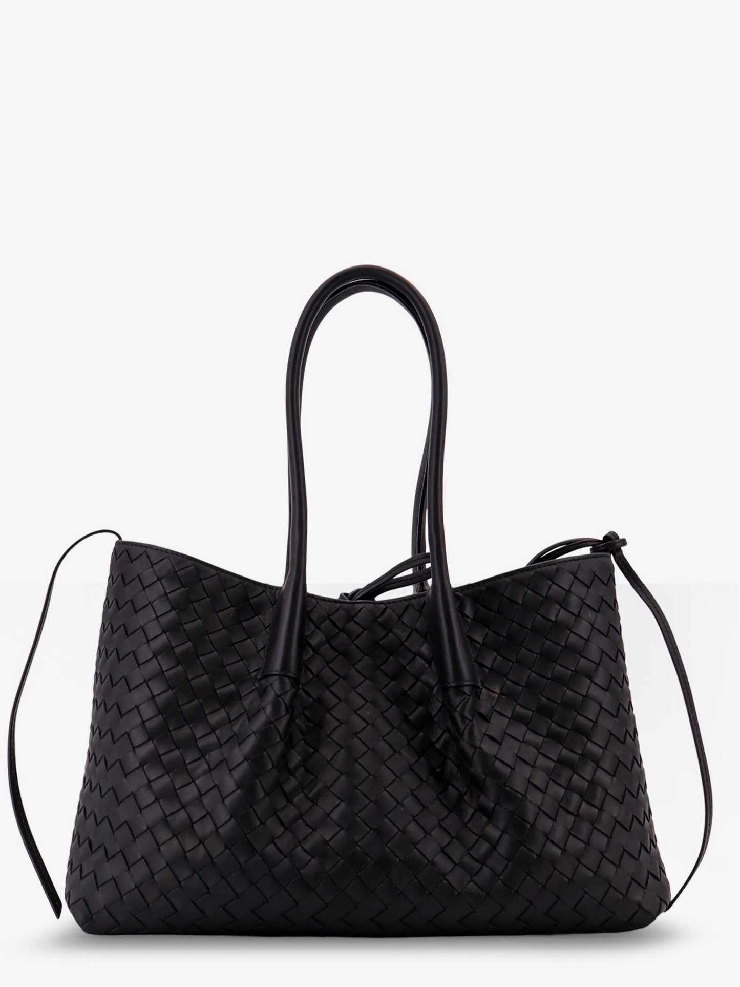 Bottega Veneta Pinacoteca Leather Handbag With Intrecciato Motif