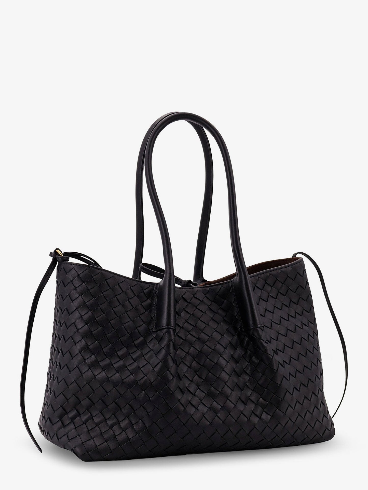 Bottega Veneta Pinacoteca Leather Handbag With Intrecciato Motif
