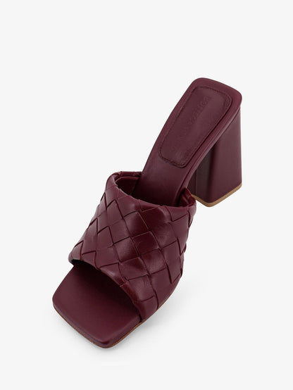 Bottega Veneta Parco leather sandals - Barolo