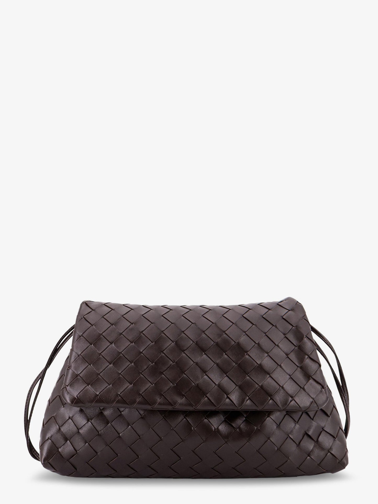 Bottega Veneta Suede Giorno Shoulder Bag With Intrecciato Pattern