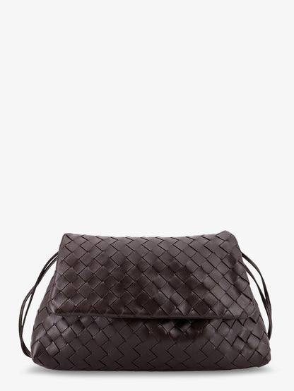 Bottega Veneta Suede Giorno Shoulder Bag With Intrecciato Pattern