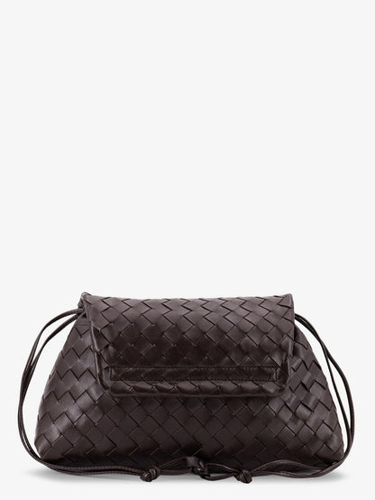 Bottega Veneta Suede Giorno Shoulder Bag With Intrecciato Pattern