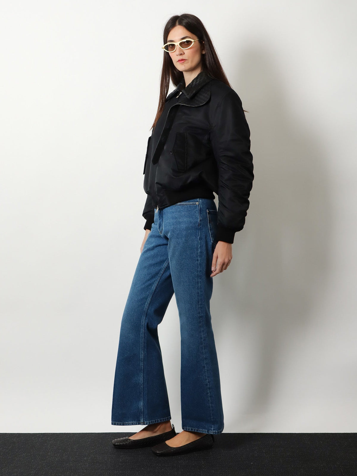 Bottega Veneta Flared cotton jeans - Midblue