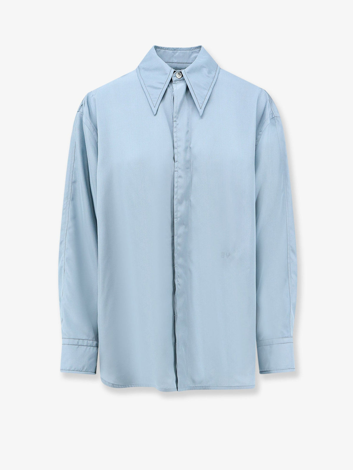 Bottega Veneta Parachute viscose and silk blend shirt - Bluegravel